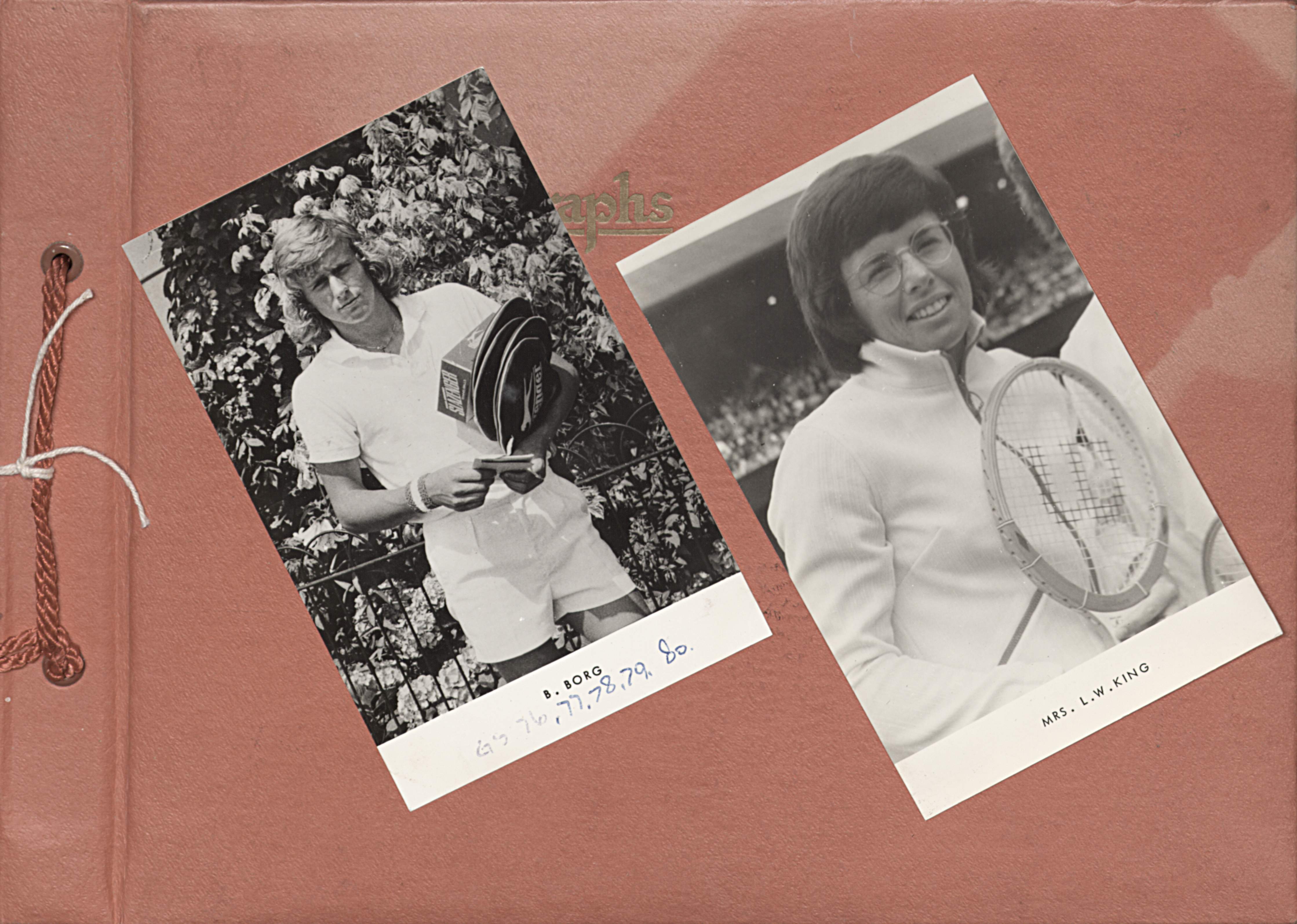 Photographs of Tennis Players from 60s/70s