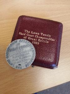The Lawn Tennis Ladies Doubles Runners up Medal 1939