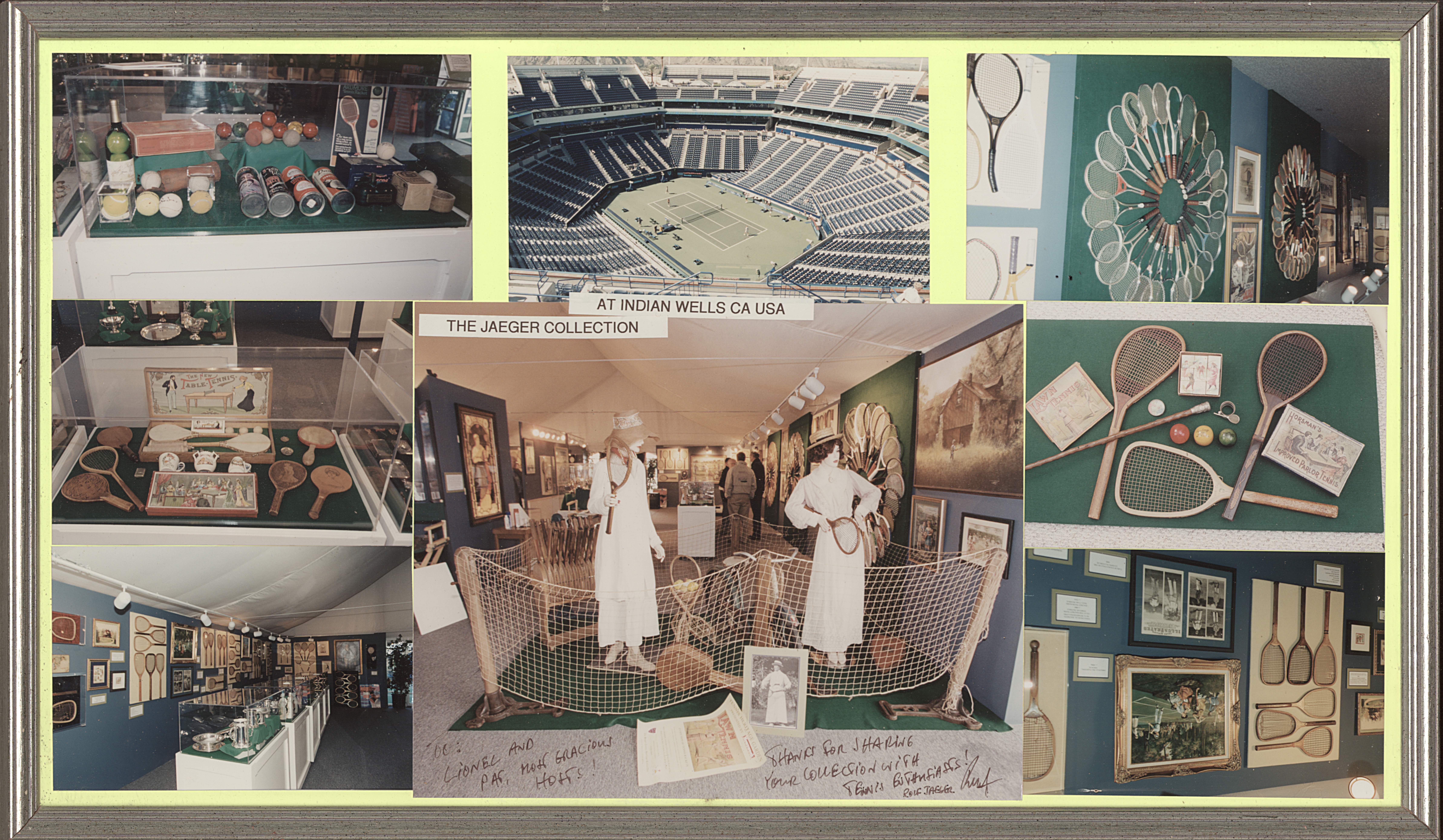 The Jaeger Collection, Collage of Tennis Collection at Indian Wells CA, USA.